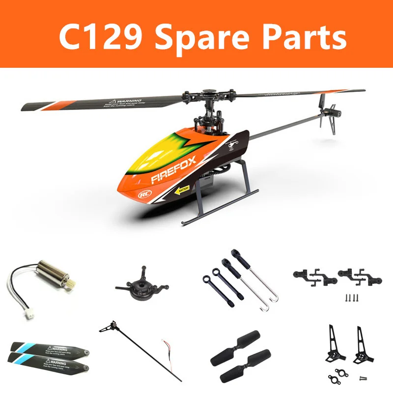 Rc Helicopter Coaxial - Daftar Suku Cadang untuk FIREFOX C129