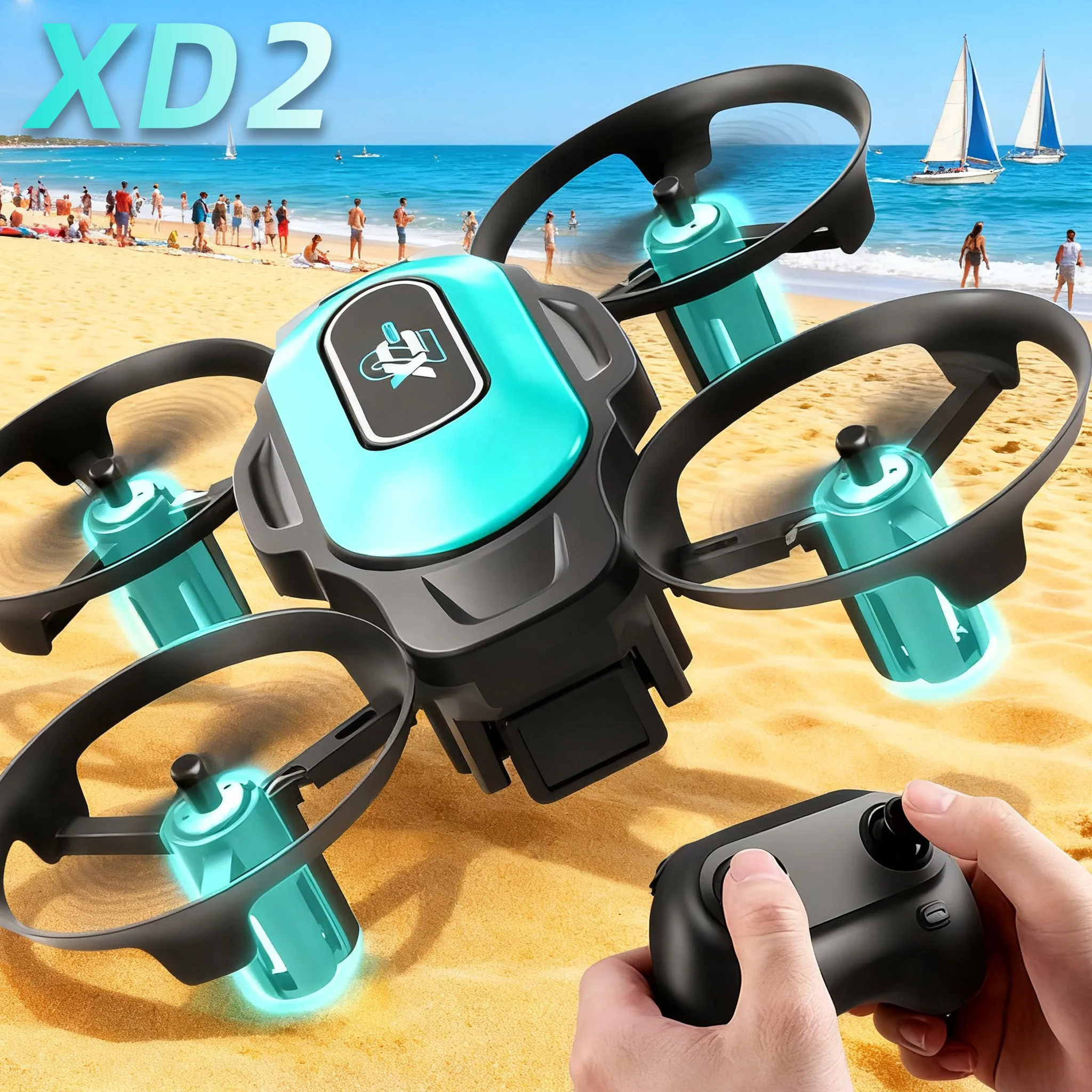 Rc Helicopter Case - XD2 Mini Drone, 360 ° Aksi