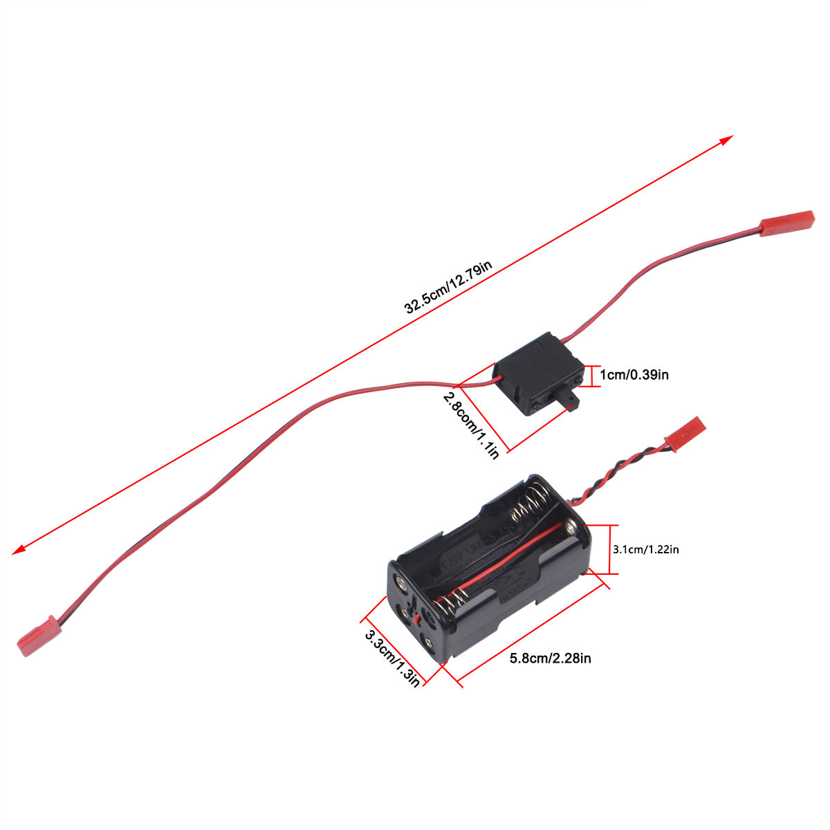 Rc Helicopter Nitro - 4 Sel Baterai AA Kontainer JST