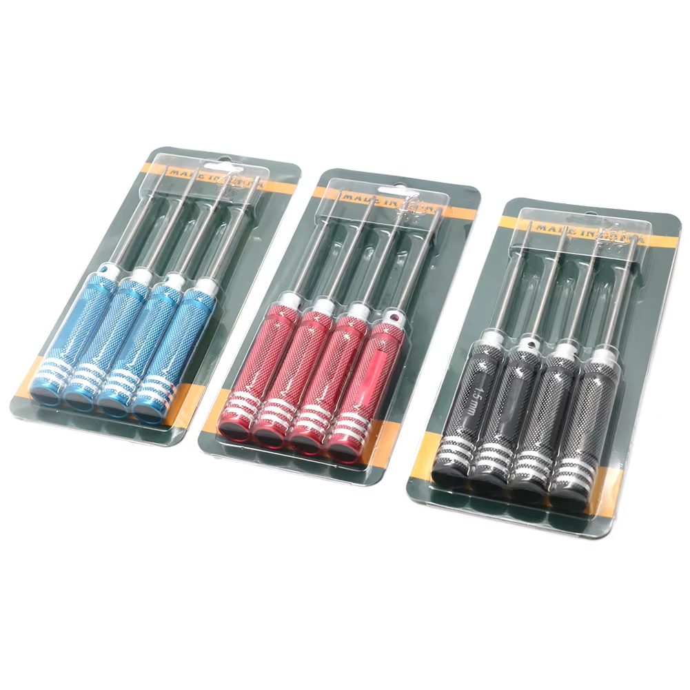 Rc Helicopter Tool Kit - 4 Buah Set Obeng Hex Lapisan