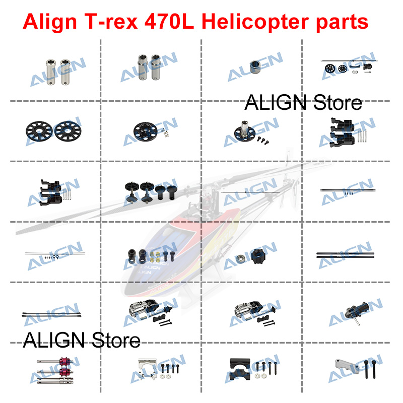 Rc Helicopter Bag - Sejajarkan Trex 470L Autorotation Tail Drive