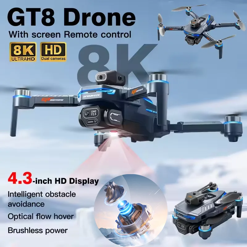 Rc Helicopter Electric - Drone 4K Baru Terlaris ANATEL Homologado,