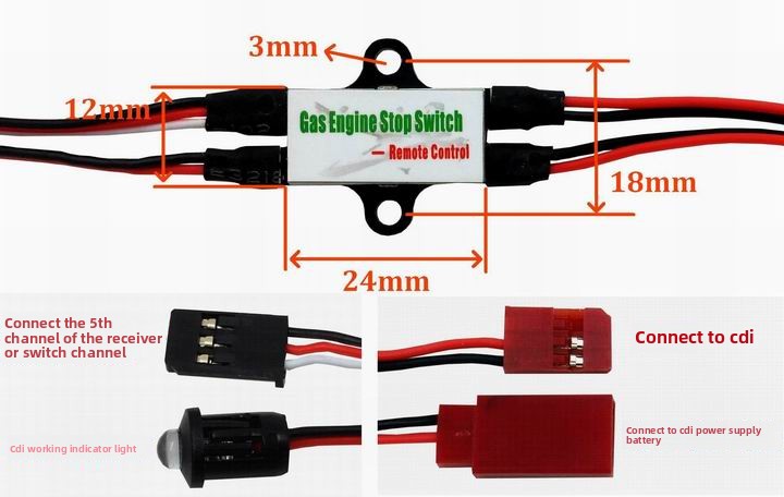 Sakelar Pembunuh CDI Mesin Gas - Rc Helicopter Gas ulasan dan harga