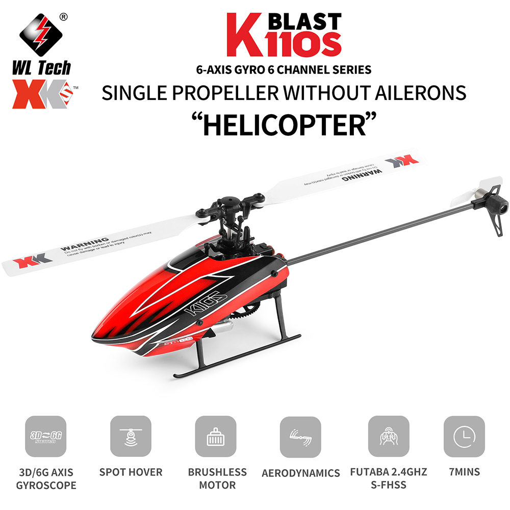 Wltoys XK K110S 6CH 3D 6G sist - Rc Helicopter Large ulasan dan harga
