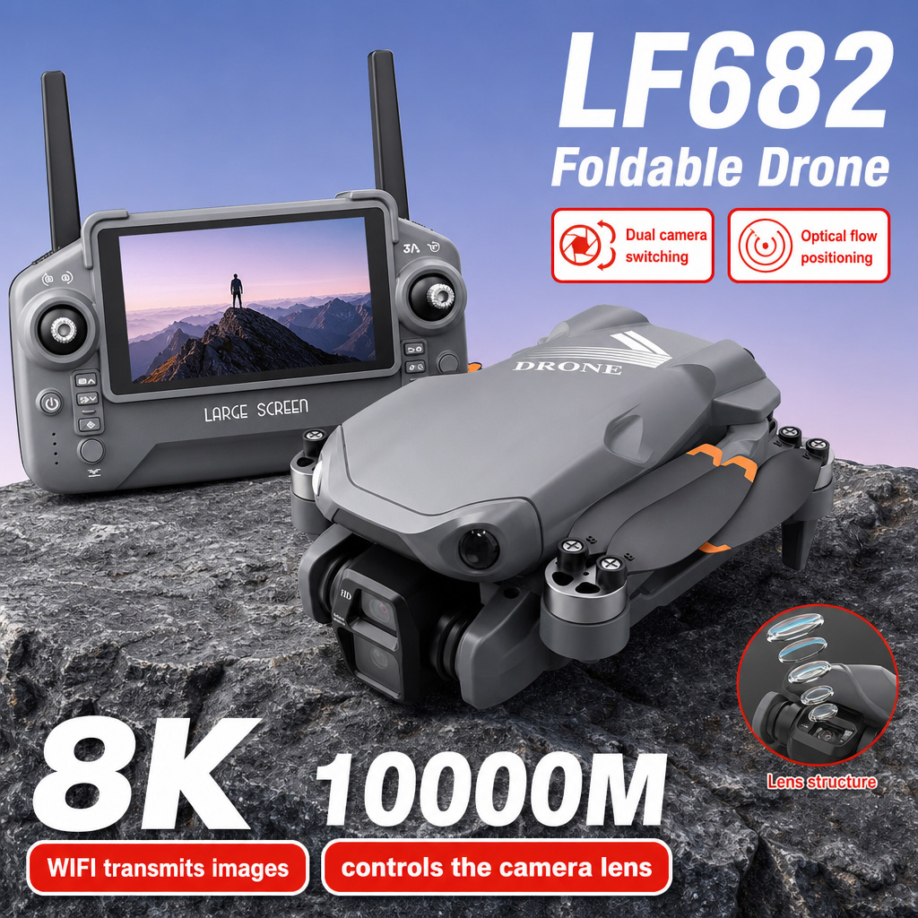 Foto Udara Drone LF682 8K HD K - Rc Helicopter Case ulasan dan harga