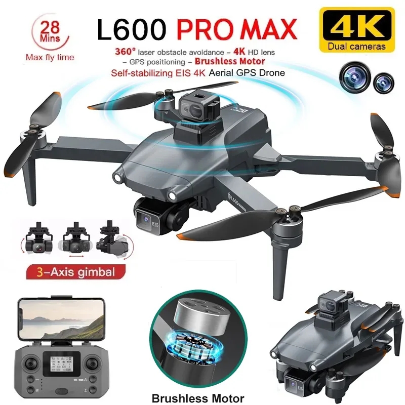 L600 PRO MAX Drone GPS profesi - Rc Helicopter Case ulasan dan harga