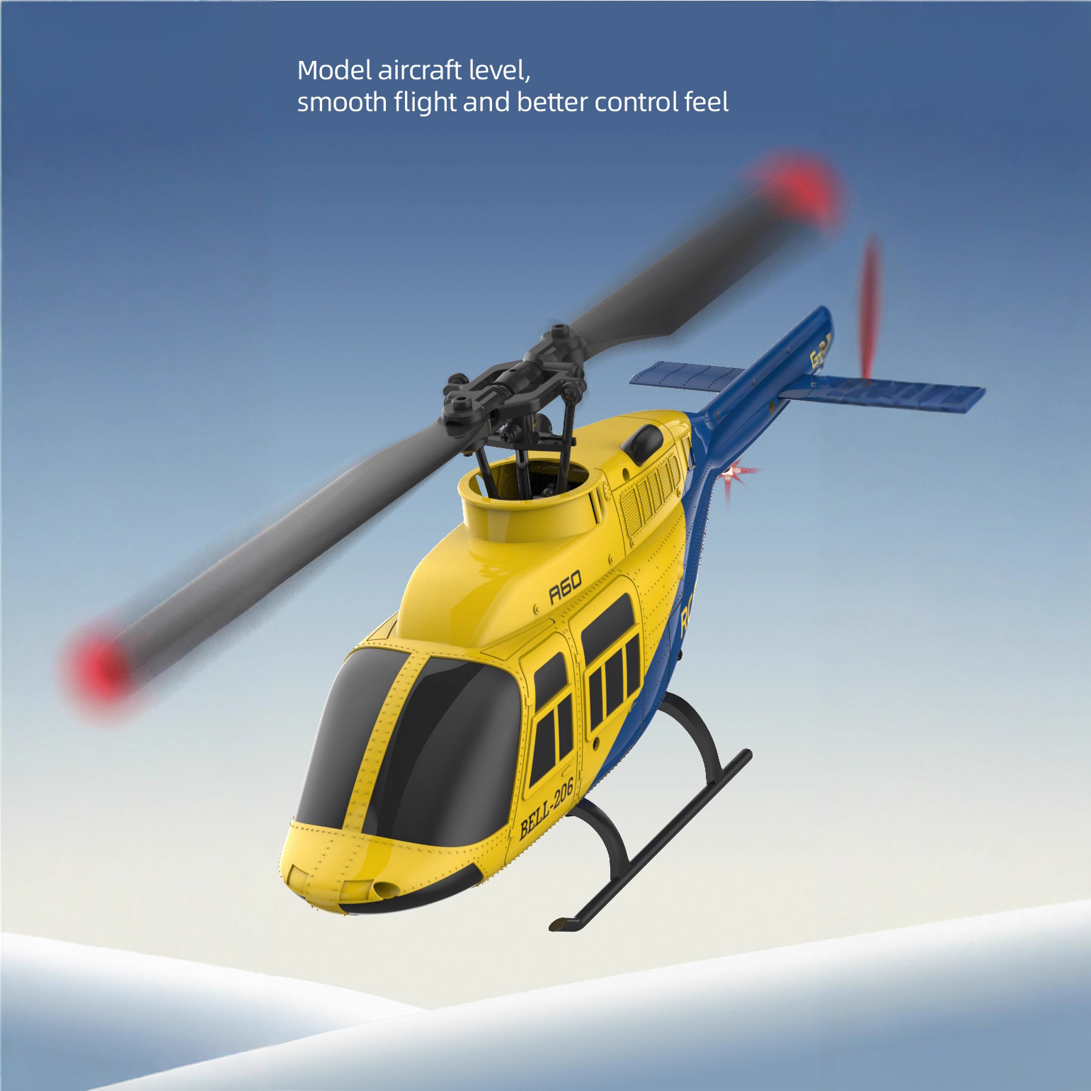 Helikopter RC Bell 206 Skala A - Rc Helicopter Single Rotor ulasan dan harga