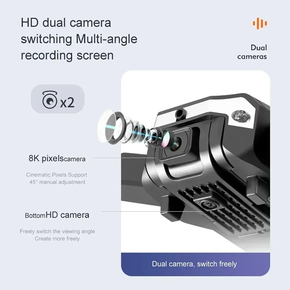 Drone G6 Pro 8K Dual-Kamera, 5 - Rc Helicopter Case ulasan dan harga