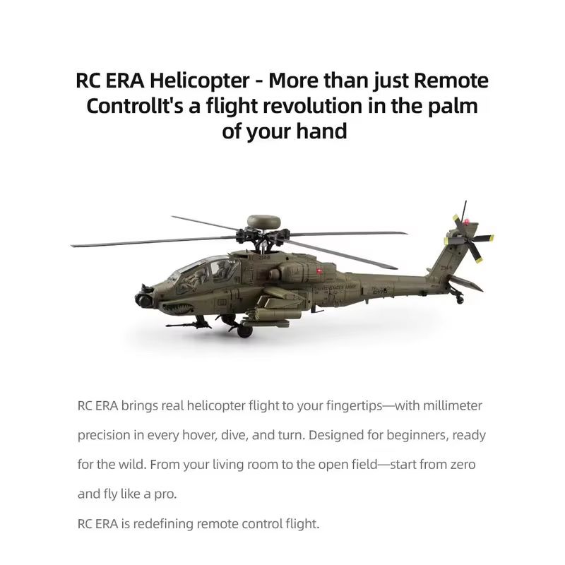 Helikopter Rc Era Ah 64d Apach - Rc Helicopter Single Rotor ulasan dan harga